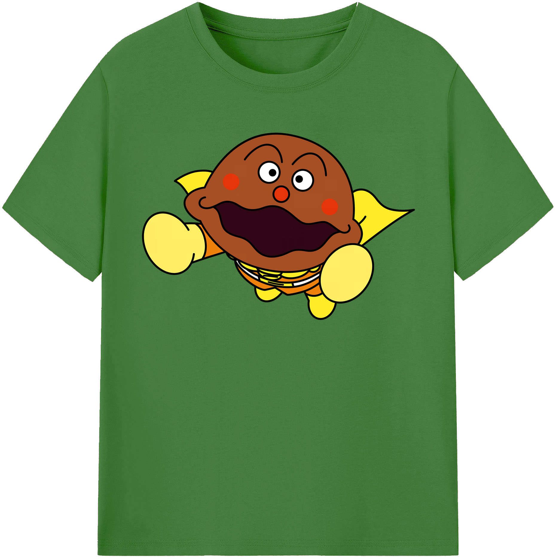 （画像用） アンパンマン Anpanman レディースカジュアルプリントTシャツ（綿100％）